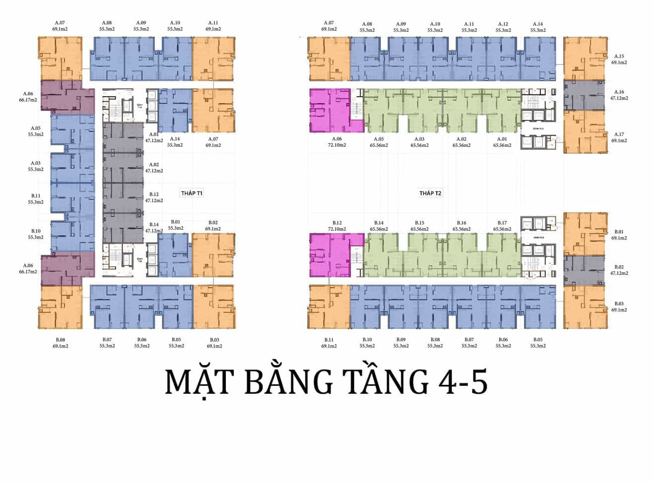 Mat Bang Tang 4 5 Can Ho Tumys Homes Phu My