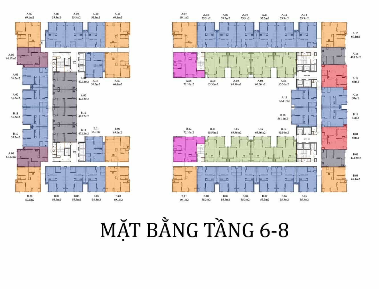 Mat Bang Tang 6 8 Can Ho Tumys Homes Phu My