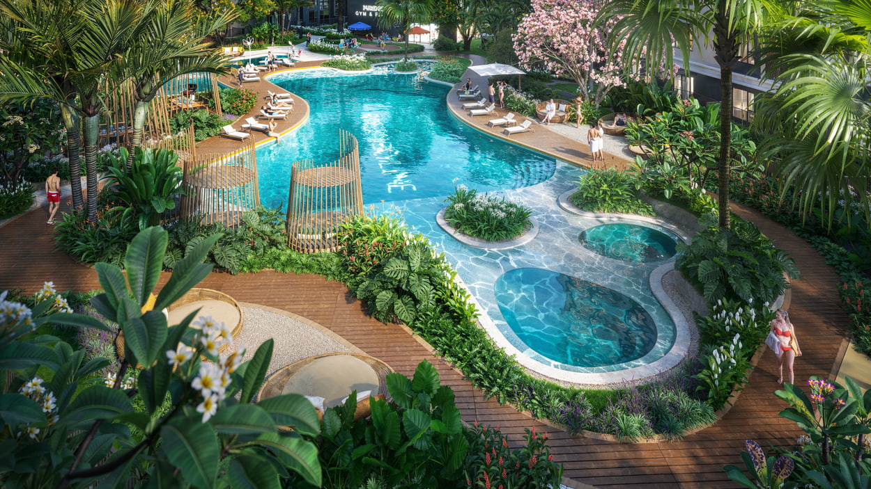 GREEN SKYLINE HỒ BƠI RESORT NGƯỜI LỚN